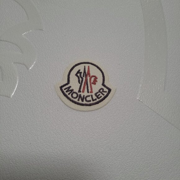 Moncler White Gift Bag Embossed Logo Empty Reusable Decorative Shopping 19 x 16 - Picture 4 of 15